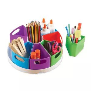 어린이집 책상정리 원형 연필꽂이함 그림 창의력 아이들교육
