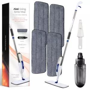 아케이 리빙 스프레이 밀대걸레 + 극세사패드 4p + 스크래퍼 1세트