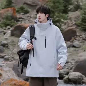 남성 캐주얼 트렌치코트 봄가을 등산 야상사파리 방수 DUCHI3