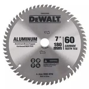 원형톱날 알미늄 7인치 x 2.2T 60날 디월트 공구 수공구 목공공구 목공톱 원형톱