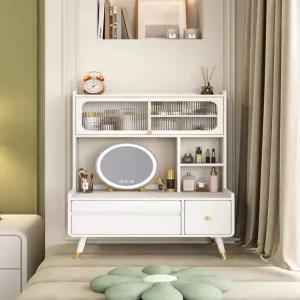 좌식 화장대 원룸 보관함 콘솔 서랍 침실 향수 테이블 심플 모던 조명 자취방 접이식