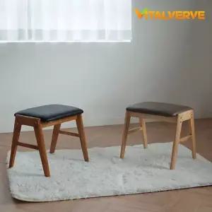 헤라 원목 인조가죽 다용도 스툴 보조 의자 스툴의자 인조가죽의자 인조가죽스툴 화장대의자