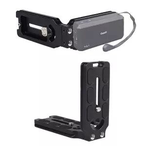 카메라 L자형 퀵슈 플레이트 브라켓 삼각대 헤드 DSLR 스탠드 거치대 마운트