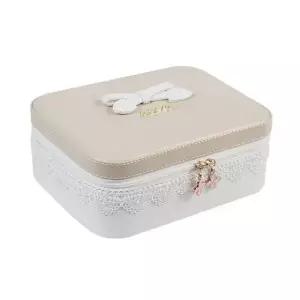 주얼리 메이크업 브러쉬 화장품 보관 로맨스 뷰티박스 화장 뷰티 보관함 레이스 리본