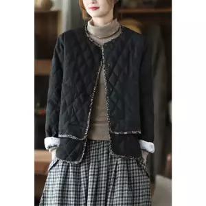 호크아이 여성 빈티지 저고리 다운 점퍼 야상 숏 상의 데일리룩 보온 사파리 에스닉 KUK1