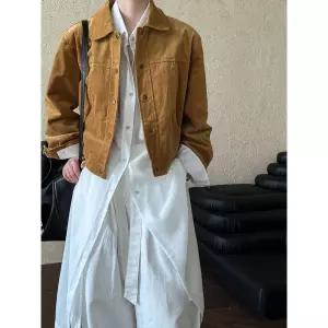 호크아이 여성 빈티지 가을 캐주얼 데일리룩 점퍼 야상 사파리 코듀로이 코트 루즈핏 상의 KUK3