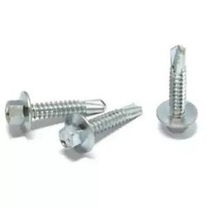 육각 양날 후렌지 대와샤 직결피스 14x38 200개 철판 빔용 볼트 나사