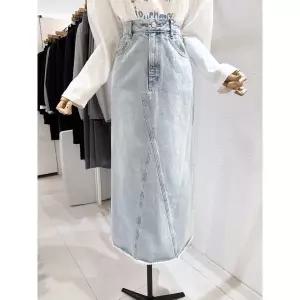 갤러리아 [LAP]컷팅절개워싱 뒤트임데님스커트 (AS1DS260)