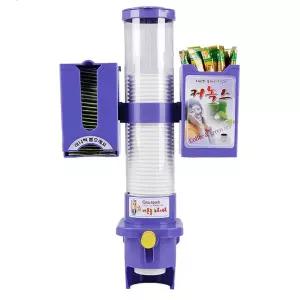 커피 녹차보관통 종이컵디스펜서 정수기홀더 종이컵함 업소용 원터치종이컵디스펜서 일회용종이컵