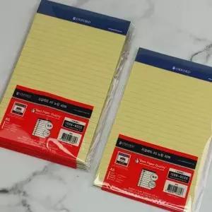 옥스포드 A5 리갈패드-노랑 라인 40매 5권 문구반점 유선노트 제본노트 대학노트 공책