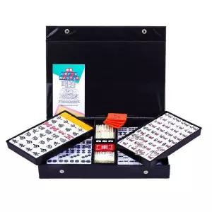 일본 마작 세트 고급 보드게임 리치 패 마작패 놀이 여행용 미니 전통