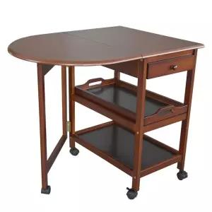 아일랜드식탁 보조 선반 주방 테이블 홈바 이동식 조리대