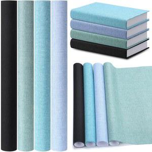 스크랩북 앨범 DIY 공예 용품 홈, 4가지 색상(쿨 컬러, 40 x 16 인치)의 스무스 노벨티 4종 책 천 커버 원단 표면과 종이로 뒷받침되는 제본