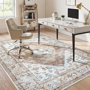 하드우드 바닥용 아니다로엘 홈 오피스 의자 매트, 롤링 의자용 8x10 언더 데스크 러그, 책상 게이밍 오피스용 미끄럼 방지 대형 바닥 보호 러그