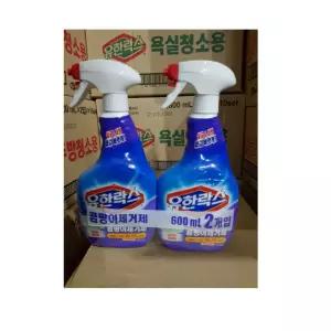 유한락스 곰팡이제거제 600ml+600ml 기획 락스 곰팡이 제거 곰팡이제거 곰팡이제거용