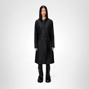 RAIN A 라인 롱 재킷 우아하고 가벼운 여성용 레인코트 방수 방풍