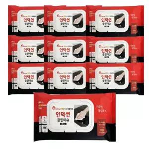 클린업 인덕션 오븐 청소 클린티슈 30매 10개 인덕션티슈 인덕션클리너 주방클리너 살균티슈