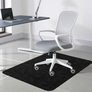 요릭스 오피스 의자 매트 35인치*55인치, 하드우드 및 타일 바닥용 책상 매트, 대형 바닥 보호 러그, 마우스 패드 10.5인치*8.5인치, 블랙