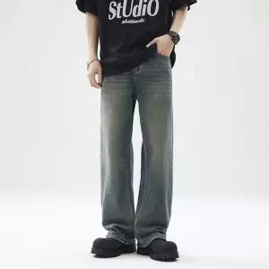 솔저스2 청 빈티지 남친 와이드핏 청바지 클린핏 워싱 배기 바이브패션 부츠컷팬츠 OPH5