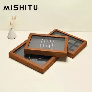 보석함 화장대보관함 보석함세트 뚜껑 수납함 반팔티셔츠 다크그린 골드바 피어싱 북유럽풍 상자 선물함 여행용