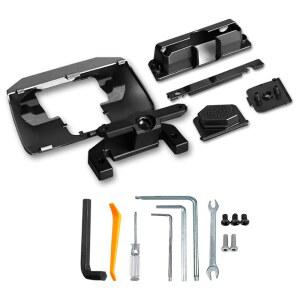 모델 3 및 Y + 2 마그네틱 케이블과 호환되는 4방향 회전 내비게이션 브래킷 홀더가 있는 쿨코 스크린 틸트 스위블 마운트 조정 센터 콘솔