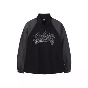 NBA 경량 배색 바시티 바람막이 블랙 455860