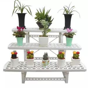 스탠드 조립식 다용도 화분 선반 정리대 3단 화초 다육이 베란다 정리 받침 텃밭 물 식물 진열