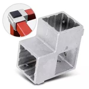 사각파이프 조인트 30 은색 8개 각파이프 연결 브라켓 파이프연결 파이프조인트 파이프클램프 멀티조인트