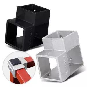 사각파이프 조인트 50 4개 각파이프연결 조립식 부속 파이프연결 파이프조인트 파이프클램프 멀티조인트