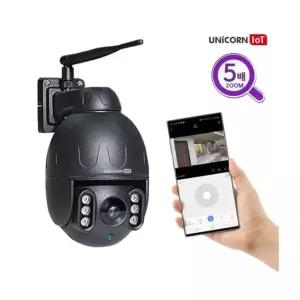 유니콘 실외형CCTV 무선 보안 IP카메라 TCAM-M5 실시간모니터링 모션감지녹화 양방향음성통화
