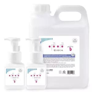 이공이공 핸드워시 베이비파우더향 4L 1개+300mlx2 손세정제 거품비누