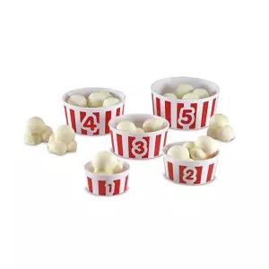 유아 소근육발달 숫자세기 팝콘모형 팝콘통 호기심유발 숫자교구