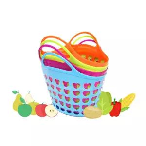 역할놀이 장보기놀이 튼튼한 컬러 시장바구니 어린이집 선물용