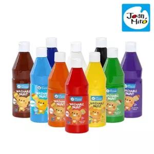 유아 즐거운 미술놀이 워셔블페인트 500ml 10색 유아물감놀이