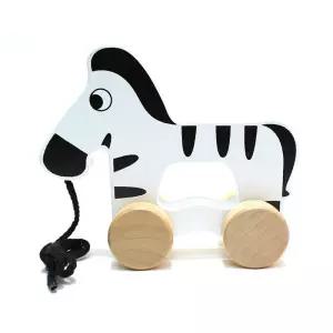 우리아이 걸음마친구 원목 풀어롱 바퀴얼룩말 키즈카페 움직이는