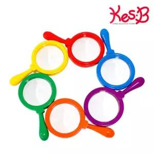 어린이집 넓은 렌즈 칼라풀 돋보기 6색 관찰 놀이방 과학시간