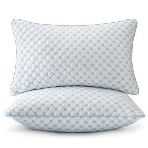 밀레 퀸 사이즈 침대 베개, 메모리 폼 쿨링 세트 2개 장식용 던지기 소파 및 거실용 조절 가능한 프리미엄 스터퍼