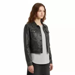 에고이스트 BLUE LABEL 페이크레더 크롭자켓 ER3OJK02 1263842