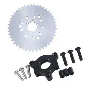 UAUS 415 체인 스프로킷 1.5 44T 블랙 CNC 어댑터 2 스트로크 엔진 모터 자전거 49cc 50cc 60cc 80cc