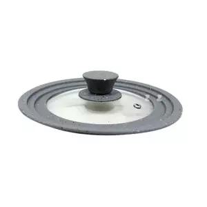 실리콘 유리뚜껑 중 약28cm 다용도 후라이팬덮개 후라이팬뚜껑 프라이팬덮개 멀티뚜껑