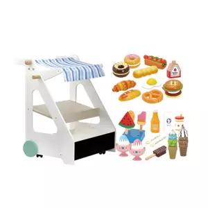 유아 마켓음식 무빙가판대 소꿉 놀이세트 마트계산대 체험교육