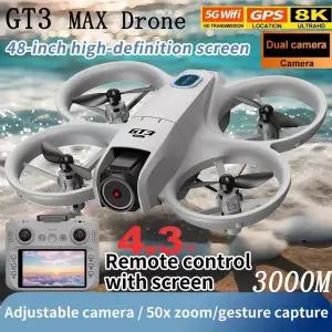 호환  2025NEW 드론 GT3 GPS 8K 프로페셔널 HD 180  듀얼 카메라 5G WIFI 브러시리스 장애 회피 FPV 접이식