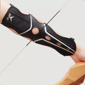 팔 보호대 궁도 훈련용 통기성 양궁 팔 보호대 조절형 성인 남성 내마모성팔 암가드 안전팔 사격팔 레저
