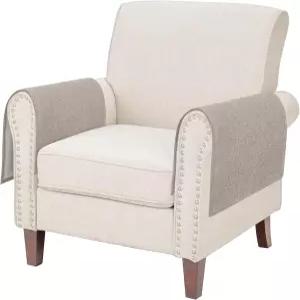 소파 리클라이너용 ECI 팔 커버 의자 사랑스러운 팔걸이 슬립커버 가구 보호대(2개 세트) 베이지