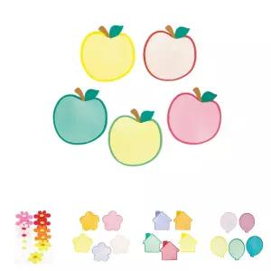 펠트 글자판 사과 환경 꾸미기 재료/교실/모양/디자인/만들기/배경판/장식/어린이집/유치원/인테리어/학원