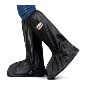 반사판이 있는 두루이 블랙 방수 신발 커버, 재사용 및 접이식 스노우 레인 부츠 남성용 커버
