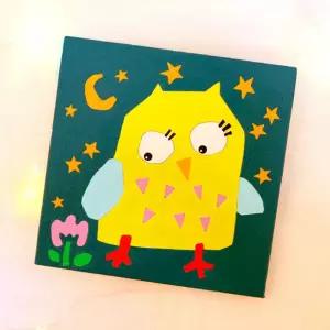 DIY 유화 그리기 보드 세트 부엉이/그림/그림판/교육용/미술/재료/취미/키트/색칠/하기/소형/쉬운/미니