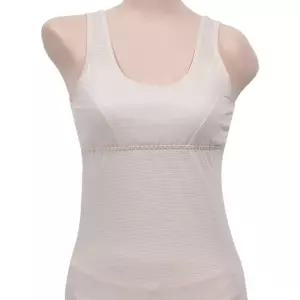 크리비아 6618 부드러운 코튼 스트라이프 패턴 매쉬 주니어 브라 런닝/여학생 초등생 탑 끈 나시 속옷