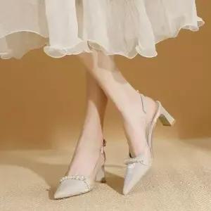 스파이더맨 여성용 웨지힐 샌들 프렌치 클리어 토오픈 스틸레토 힐 가보시 럭셔리 펌프스 하이 투명 OPH5