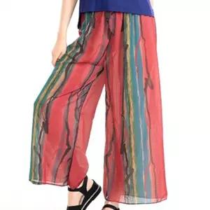 밴딩 쿨링팬츠 여자 고무줄 와이드 쿨링 통 시원한 냉감 여름긴 냉장고